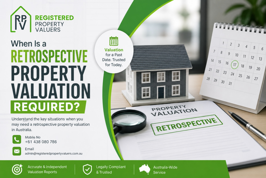 Retrospective Property Valuation Required